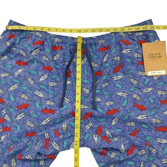 Field & Stream Board Shorts Mens 2XL Blue Fish Print Harbor II Fishing Outdoor - Picture 9 of 12
